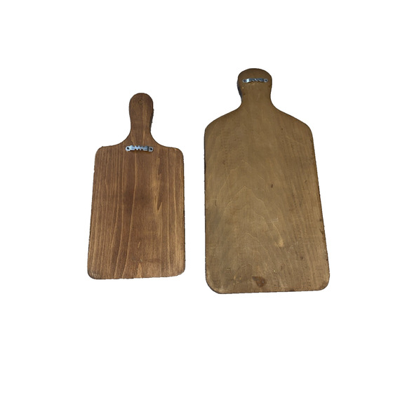 Vtg Hand Painted Folk Art Bundle Cutting Board Wooden Decorative Wall Art 70S - Picture 6 of 10